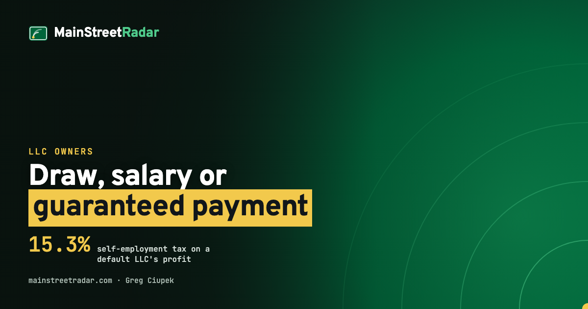 How to pay yourself from an LLC: draws, salary, guaranteed payments