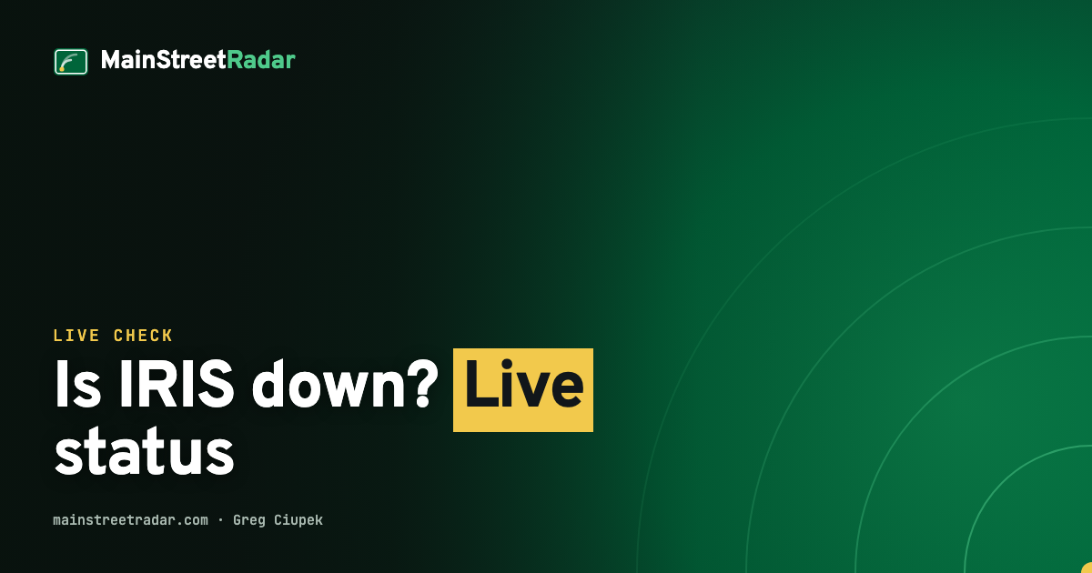 Is IRIS down? Live IRS 1099 e-file status and FIRE shutdown