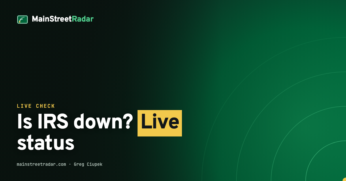 Is IRS down? Live IRS website, Direct Pay and EFTPS status